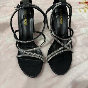 fashion nova rhinestone heels